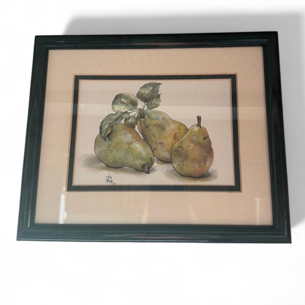 Framed Pears Artwork